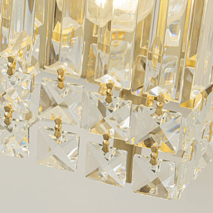 Applique murale en cristal à 3 lumières pour miroir de salle de bain moderne et glamour