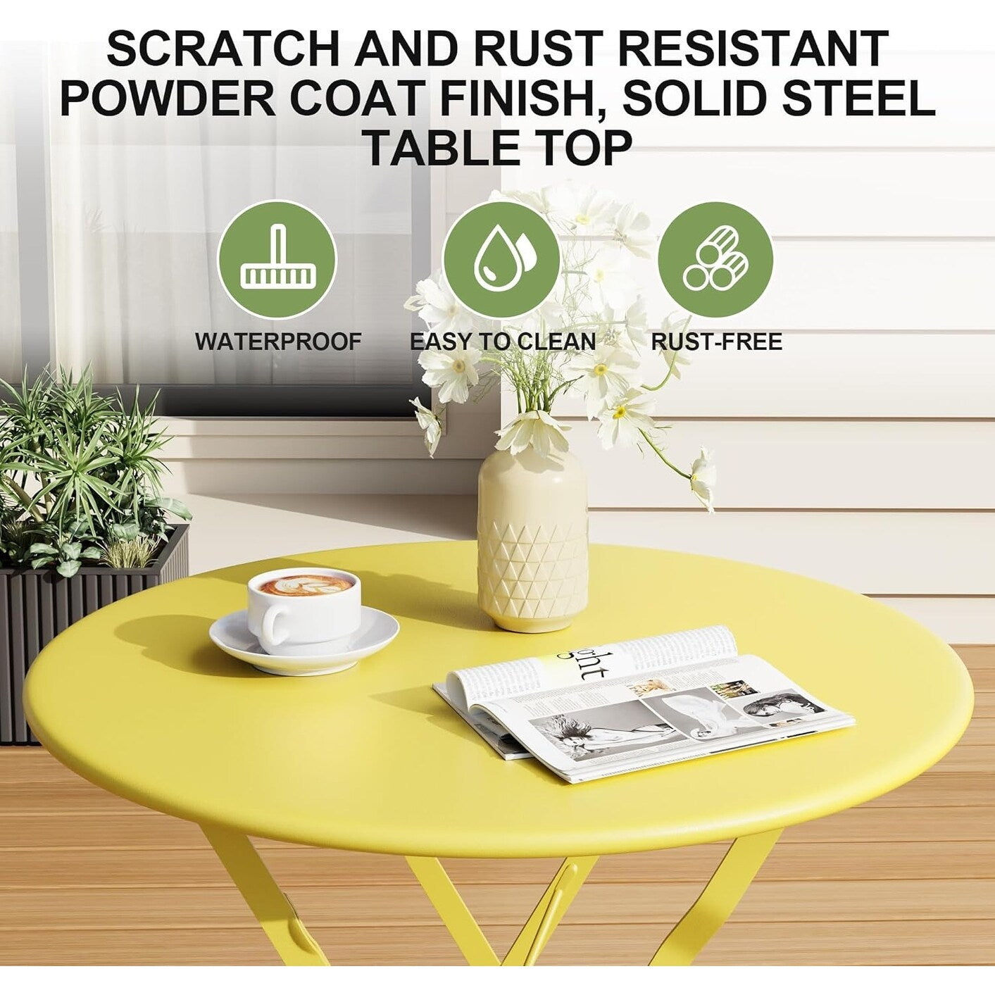 Ensembles de bistrot de patio 3 pièces