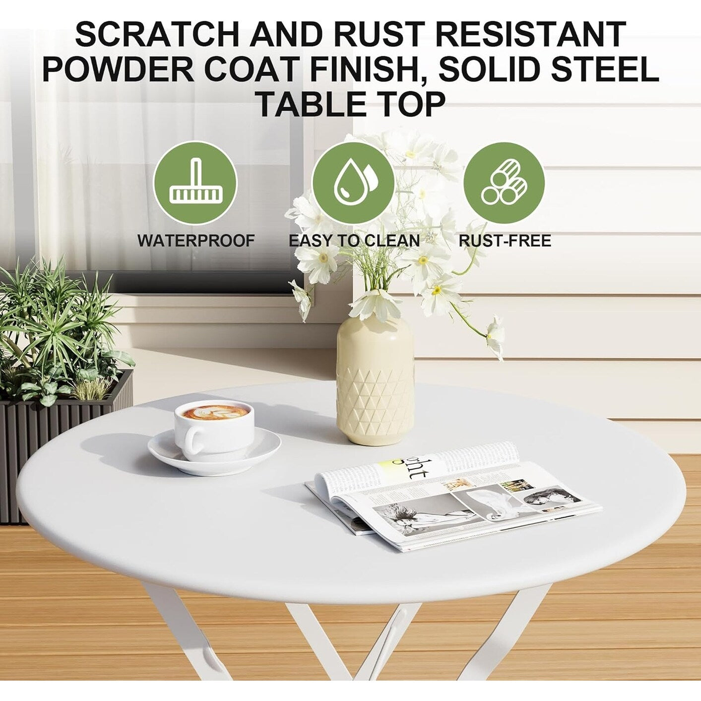 Ensembles de bistrot de patio 3 pièces