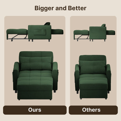 Canapé-lit 3 en 1 réglable, canapé-lit gigogne, convertible et pliable pour salon