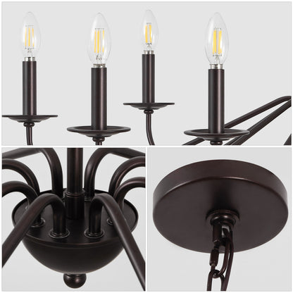 Lustre LED en fer à 6 lumières, 34,75 $, par JONATHAN Y