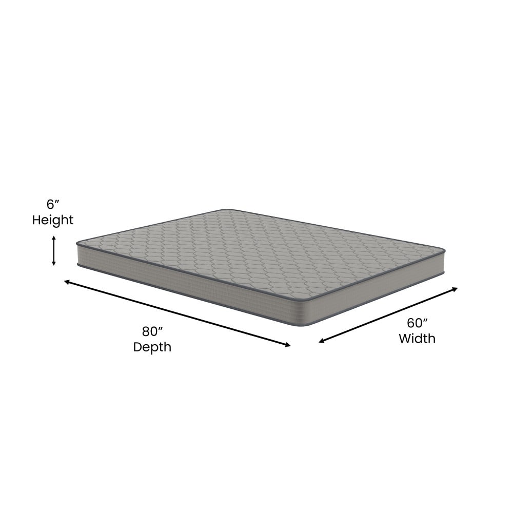 Matelas hybride à ressorts et plateau moyen