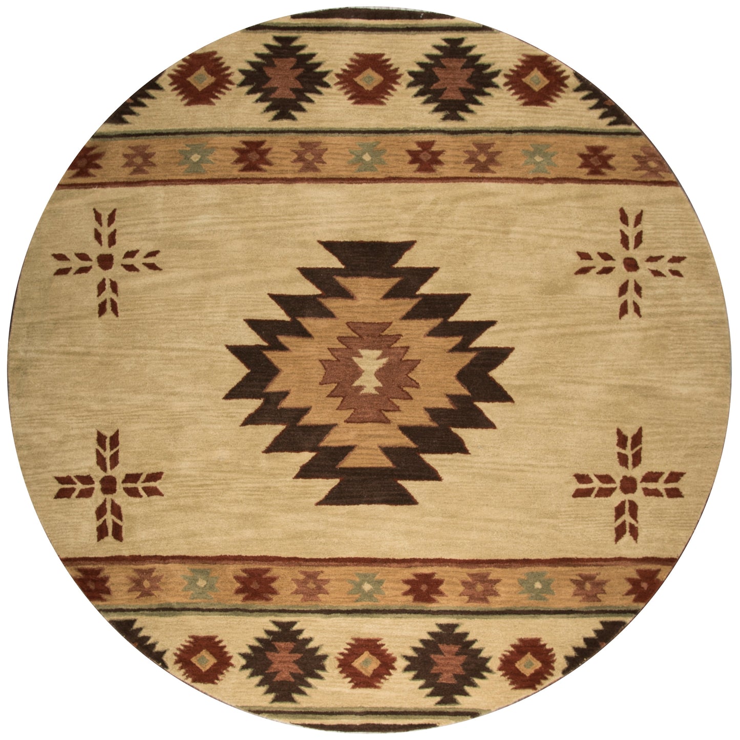 Tapis en laine touffeté à la main Alora Decor Ryder Southwestern