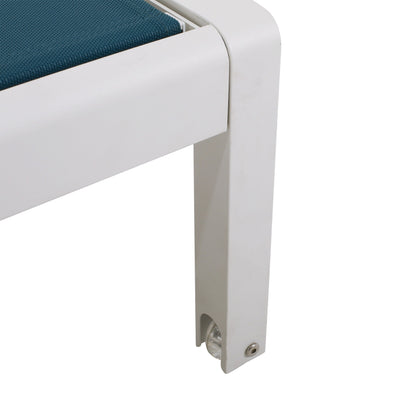 Chaise longue d'extérieur en aluminium Cape Coral (lot de 2) par Christopher Knight Home - 77,56 po x 25,20 po x 11,80 po