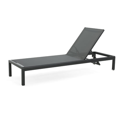 Chaise longue d'extérieur en aluminium Cape Coral (lot de 2) par Christopher Knight Home - 77,56 po x 25,20 po x 11,80 po