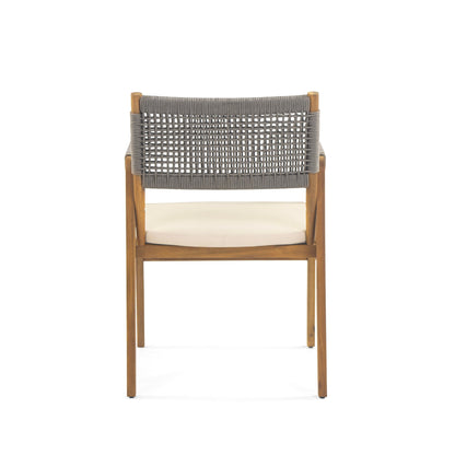 Ensemble de salle à manger d'extérieur Captef 5 pièces en bois d'acacia par Christopher Knight Home