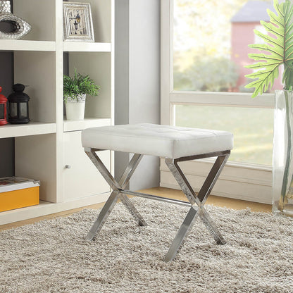 Banc de toilette Carolina Living Elisabetta - Blanc/Chrome