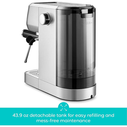 Machine à expresso professionnelle Casabrews 3700E 20 bars avec mousseur à lait - N/A