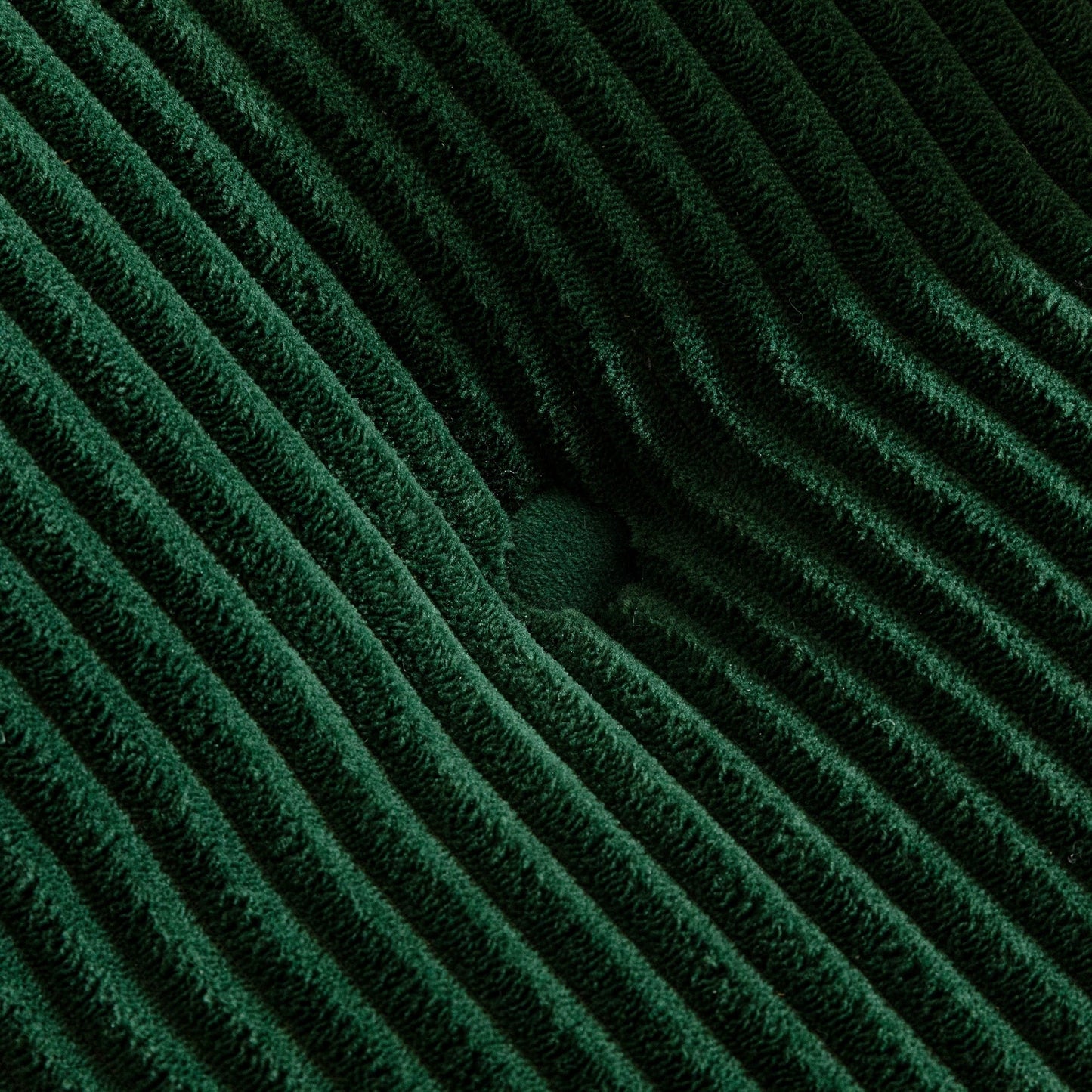 Canapé pouf rembourré en velours côtelé et mousse à mémoire de forme avec pouf - 48,4 L x 67,7 l x 24,4 H