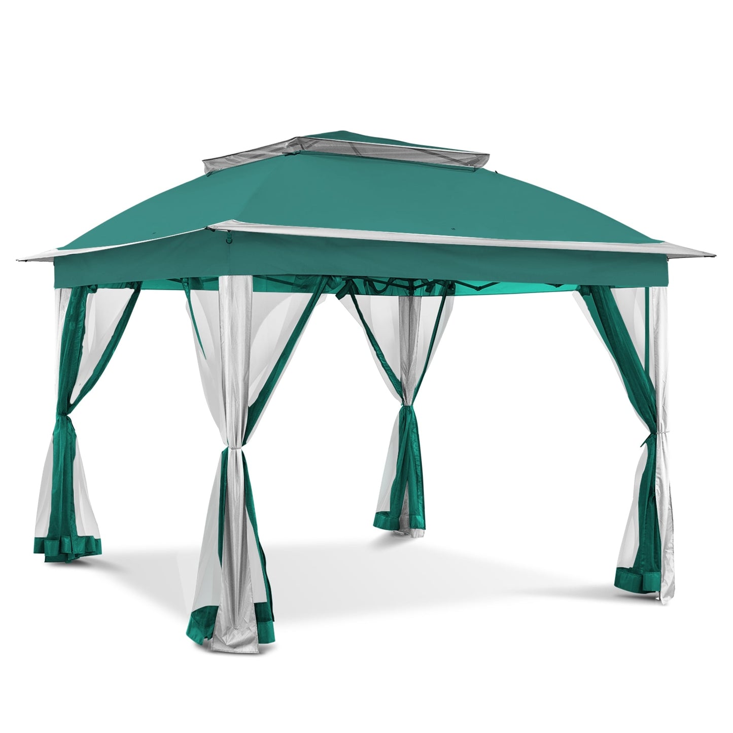 Gazebo escamotable en acier Cozywor de 11 pi x 11 pi avec moustiquaire