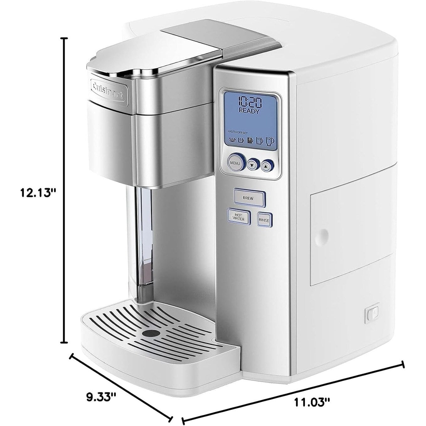Cafetière à dose unique Cuisinart, 72 oz, programmable, acier