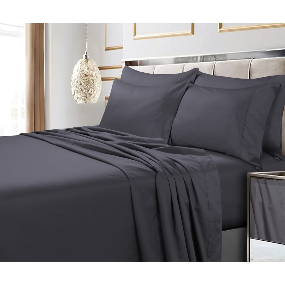 Egyptian Cotton 600 TC Extra Deep Pocket 6-piece Bed Sheet Set