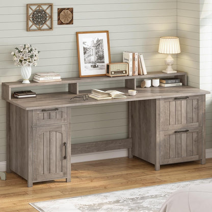 Bureau de direction de ferme Bureau à domicile Tiroir de classement Support d'écran Prise de courant