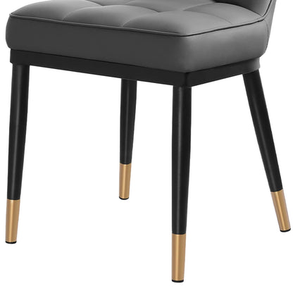 Lot de 2/4 chaises de salle à manger rembourrées en similicuir