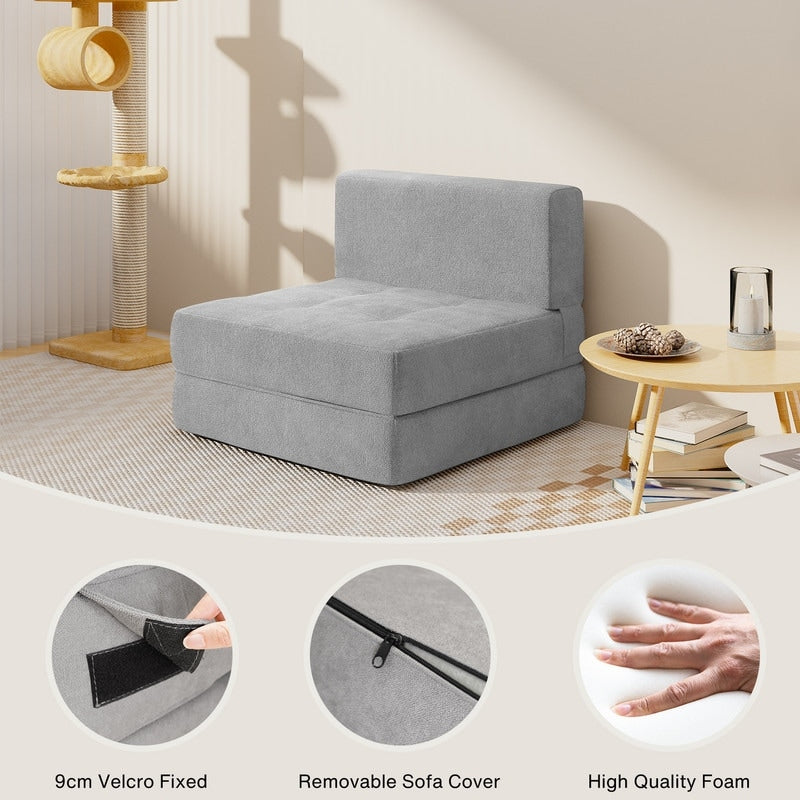 Fauteuil convertible 3 en 1, fauteuil rabattable, chaise longue rabattable et lit-lit