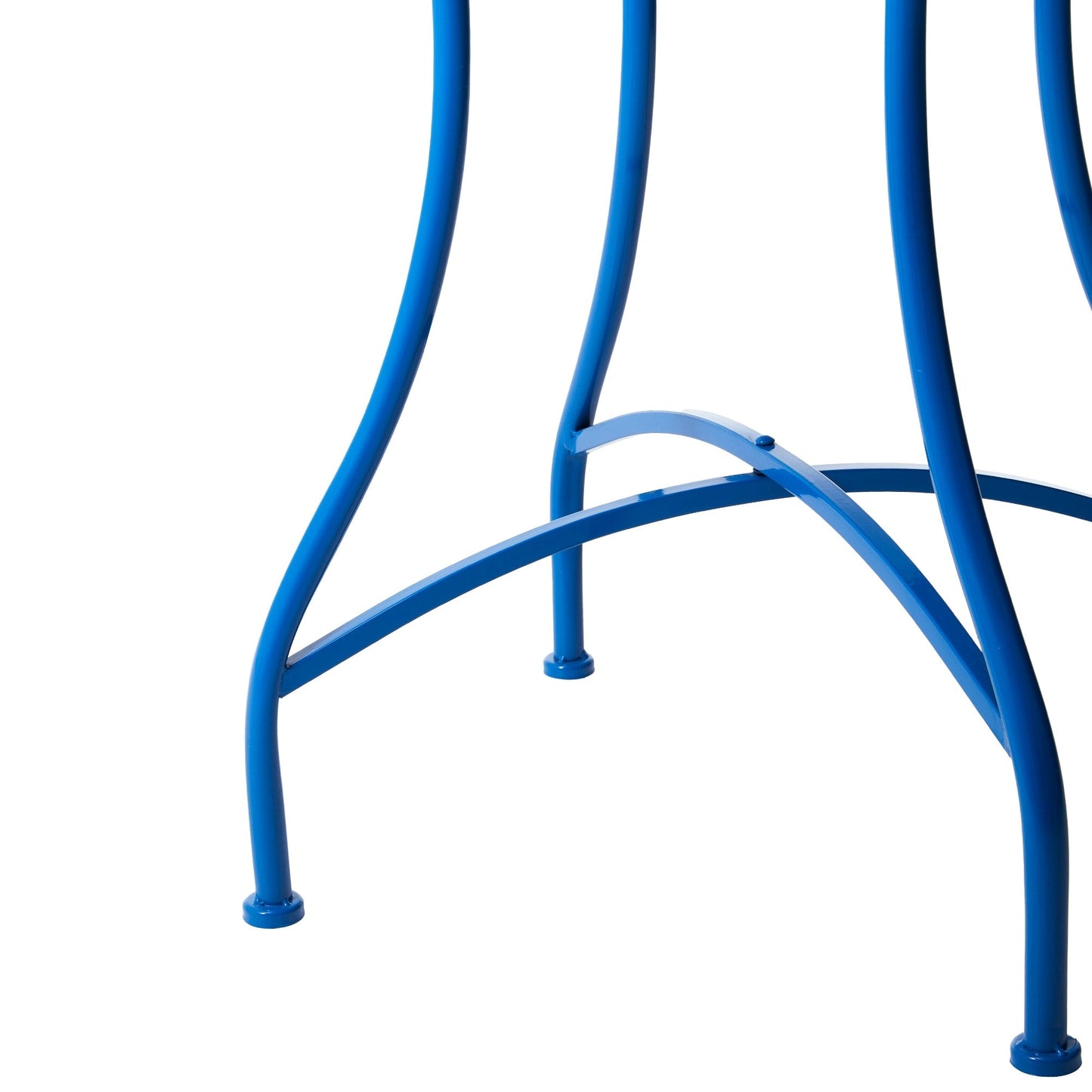 Ensemble de bistrot pliant d'extérieur en métal Glitzhome 3 pièces avec table et chaises