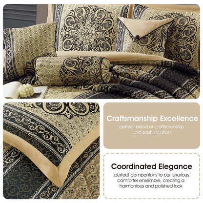 Nanshing Prince 7 Piece Elegant Medallion Comforter Set