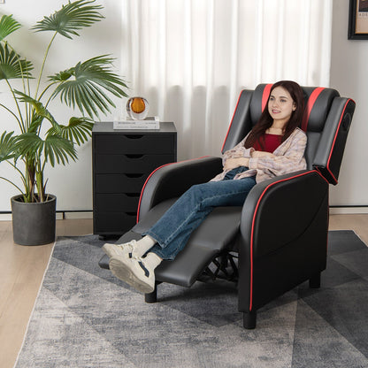 Fauteuil de massage inclinable Gymax en cuir synthétique