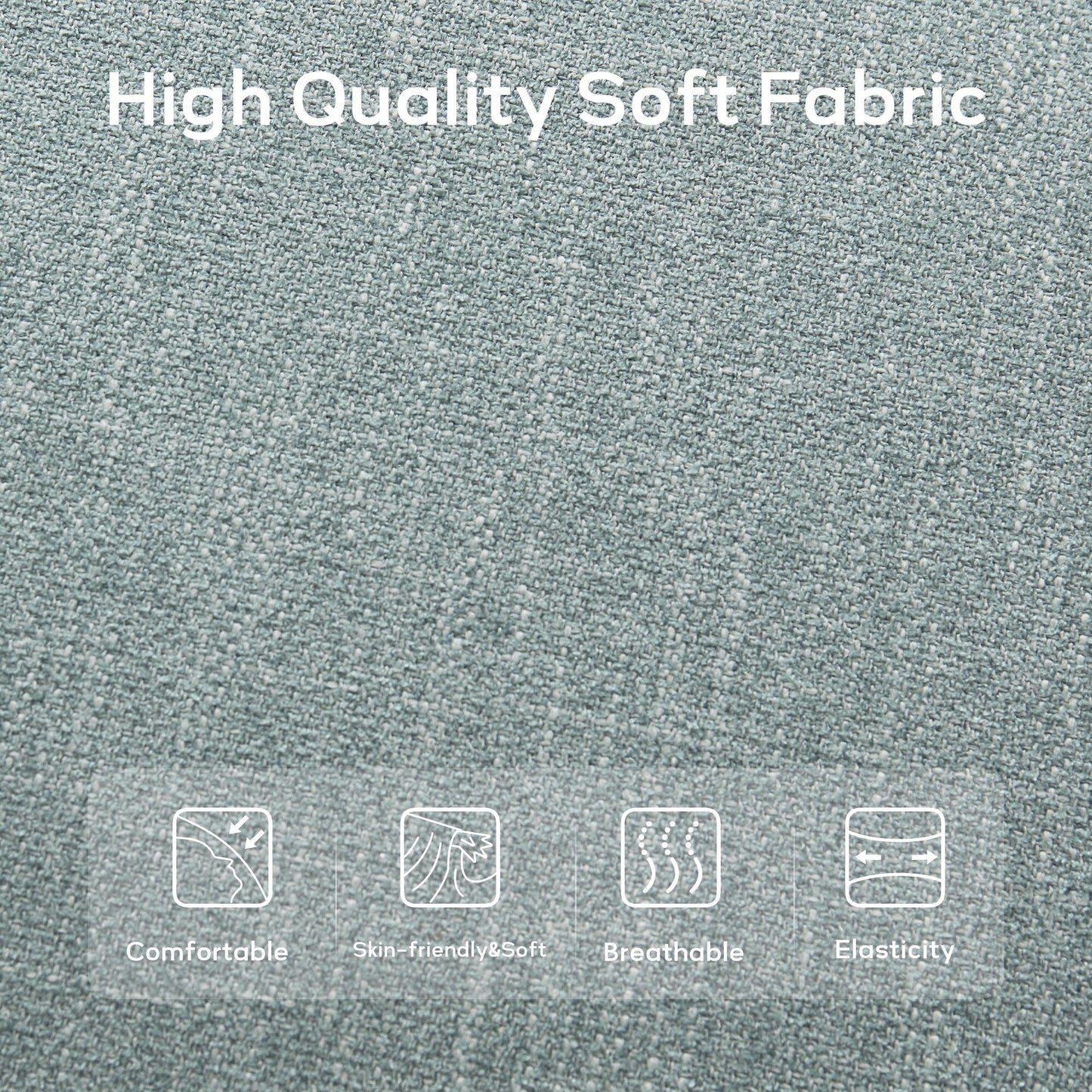 Banc d'entrée rembourré en tissu, banc de chambre pour bout de lit beige, bois massif 44 pouces