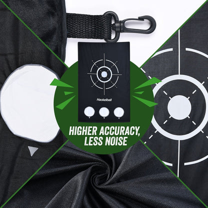 Filet de golf Haokelball 10x7,5 pieds Filet d'entraînement de golf avec tissu cible Filet de frappe de golf robuste