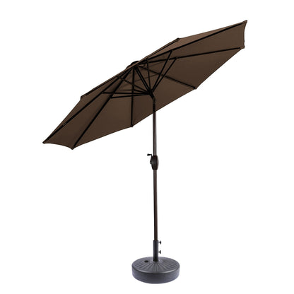 Parasol de patio Holme de 9 pieds et support de base