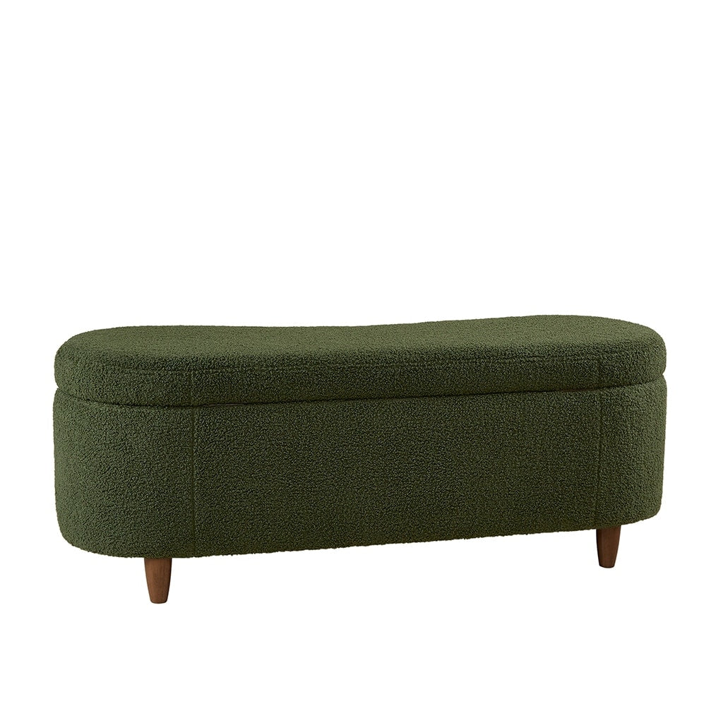 Banc d'appoint de rangement incurvé de style boucle INK IVY Bailey