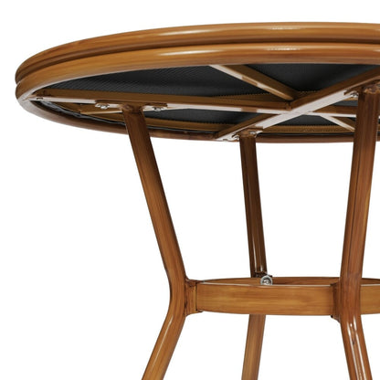 Ensemble bistrot commercial intérieur/extérieur avec table et deux chaises