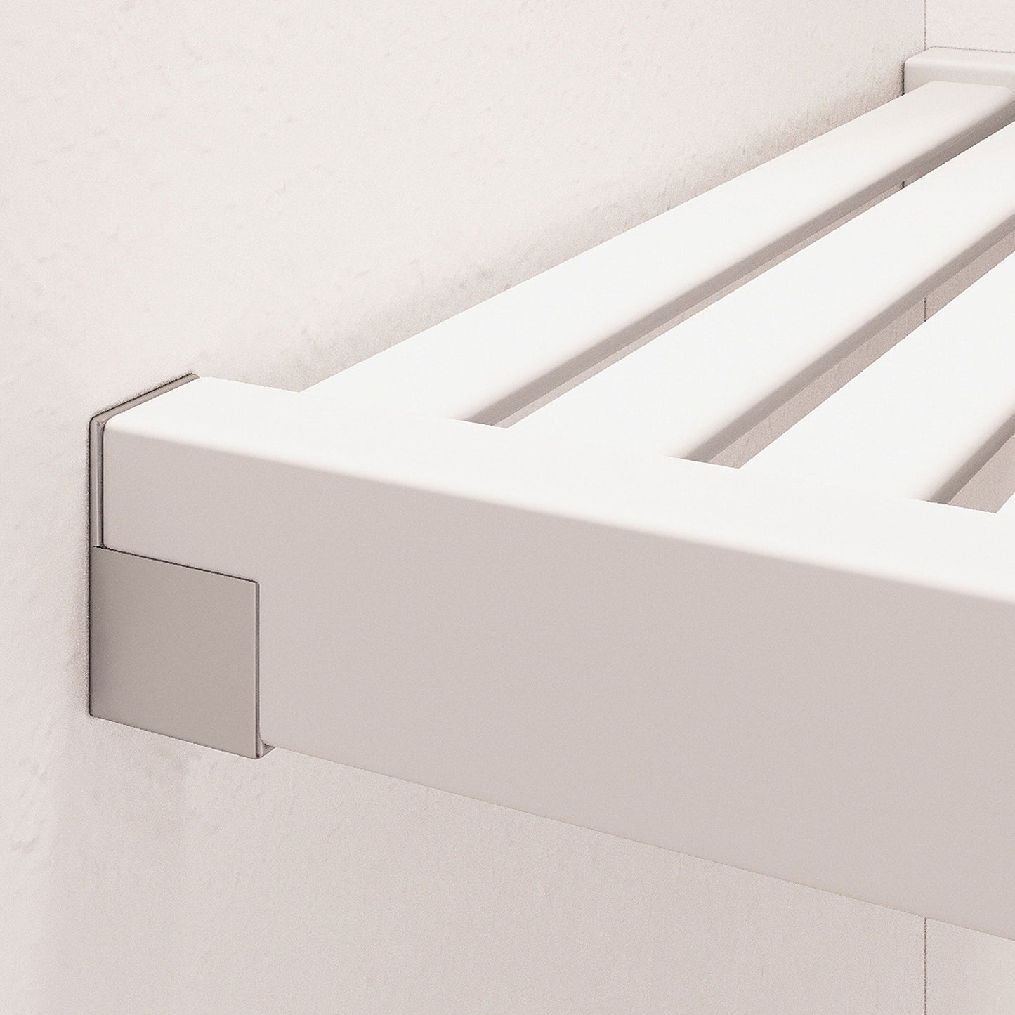 Système de placard en bois massif John Louis Home avec 3 tiroirs blanc