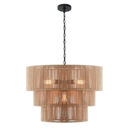 Suspension bohème KAWOTI largeur 26, 5 lumières, 4 niveaux