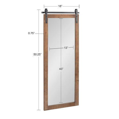 Miroir mural rectangulaire rustique Kate et Laurel Cates