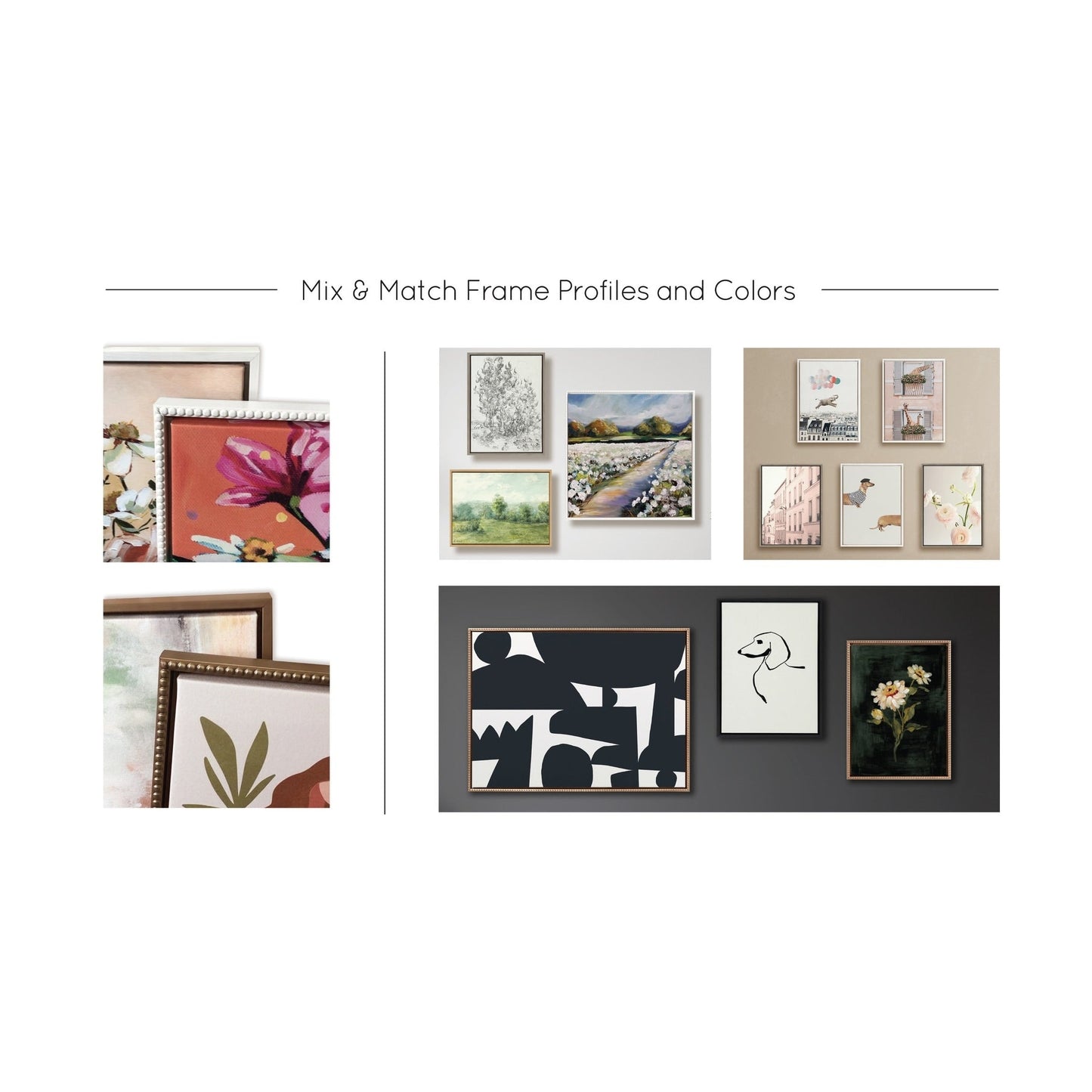 Kate et Laurel Sylvie Toile botanique abstraite perlée