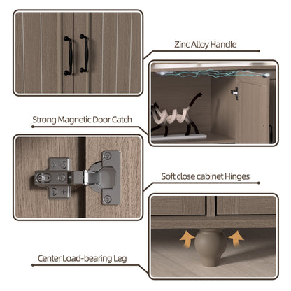 Buffet de cuisine, meuble de bar à café, meuble de rangement d'appoint