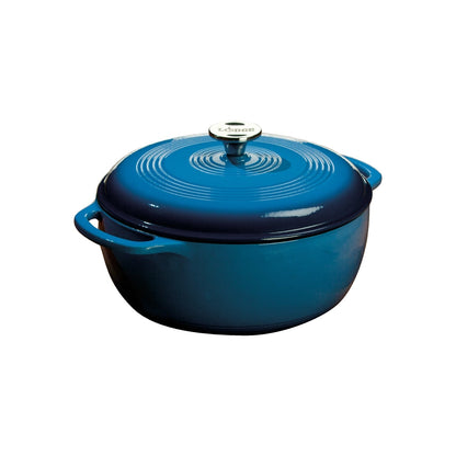 Cocotte en fonte émaillée bleue Lodge Essential de 6 pintes