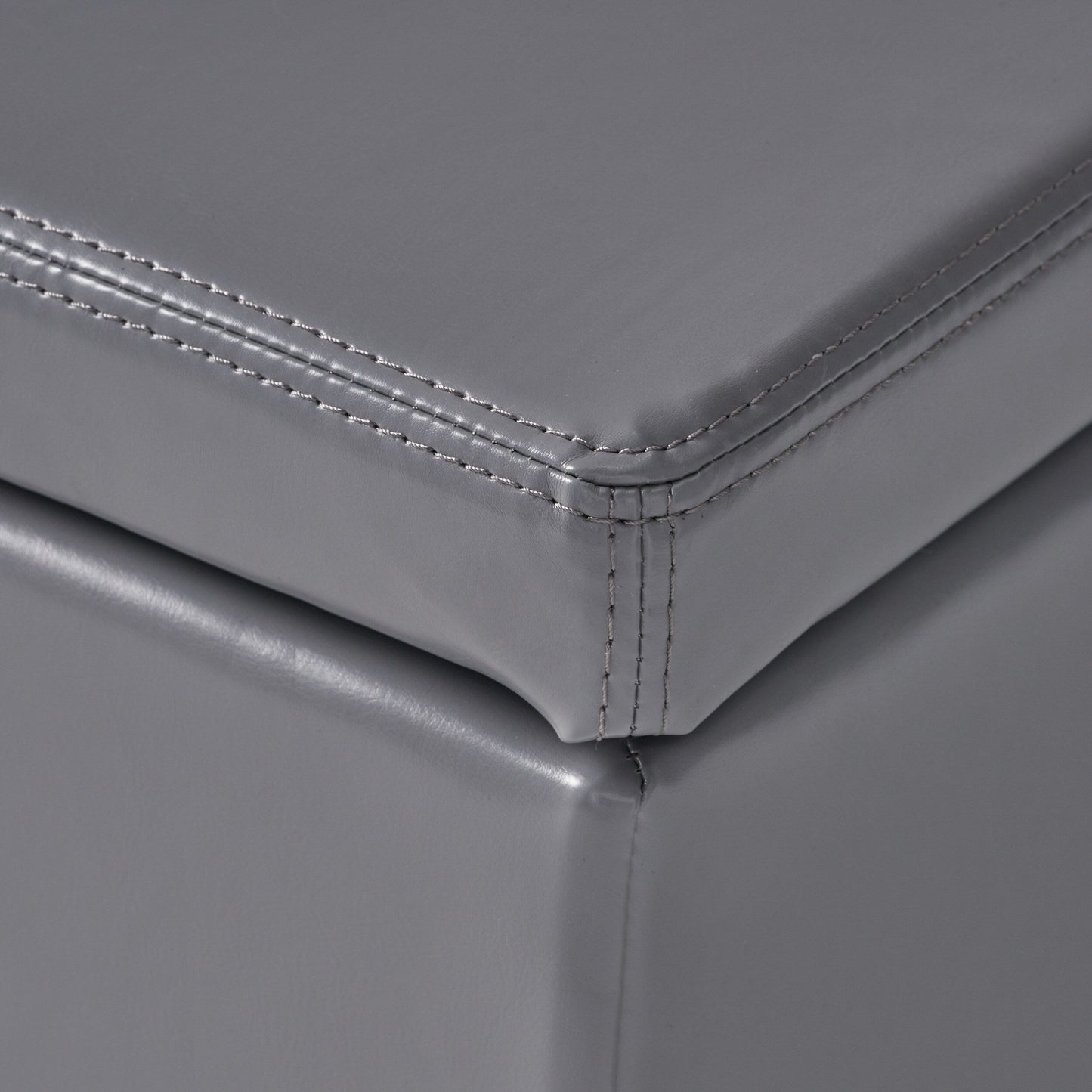 Banc de rangement en similicuir Lucinda par Christopher Knight Home - 51,25 L x 17,50 l x 16,25 H