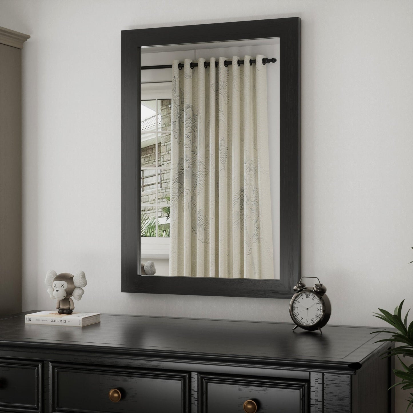 Miroirs muraux modernes, miroir rectangulaire à cadre en bois, miroir de salle de bain, miroir de style grange, miroir de porte de grange disponible en plusieurs tailles