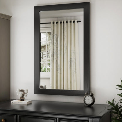 Miroirs muraux modernes, miroir rectangulaire à cadre en bois, miroir de salle de bain, miroir de style grange, miroir de porte de grange disponible en plusieurs tailles