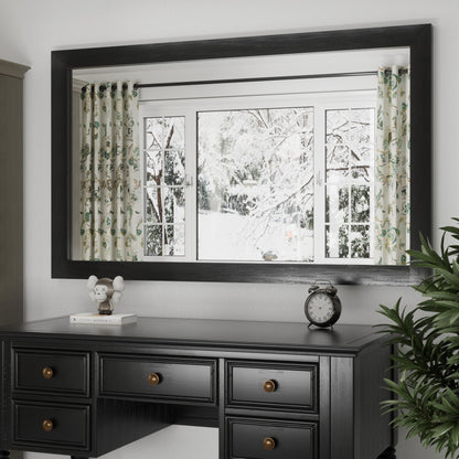 Miroirs muraux modernes, miroir rectangulaire à cadre en bois, miroir de salle de bain, miroir de style grange, miroir de porte de grange disponible en plusieurs tailles