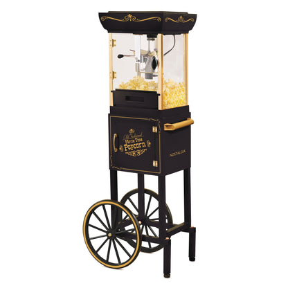 Bouilloire de style cinéma de 2,5 oz, chariot à popcorn de 10 tasses et 48 pouces