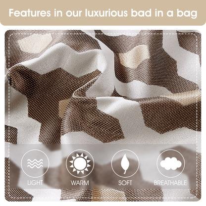 Nanshing Calvin Luxury10-Piece Geometric Comforter Set