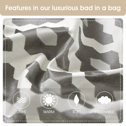 Nanshing Calvin Luxury10-Piece Geometric Comforter Set