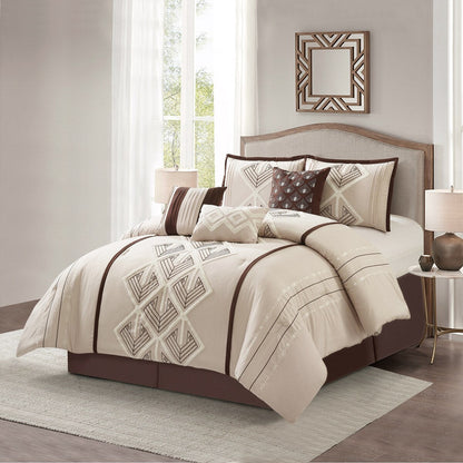 Nanshing Corina 7 Piece Terry Embroidery Comforter Set