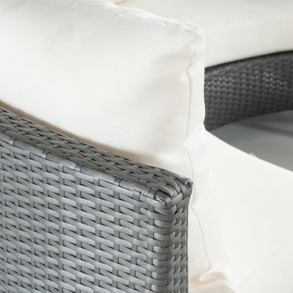 Ensemble de canapés sectionnels Newton en osier toutes saisons par Christopher Knight Home