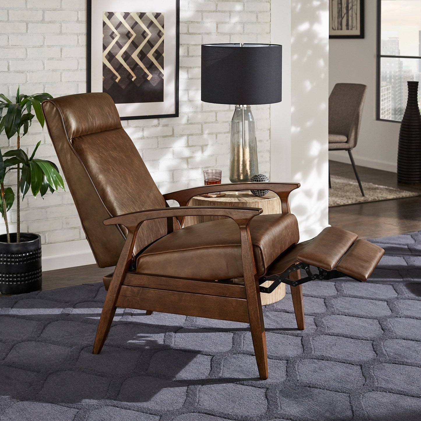 Fauteuil inclinable Notker 25,75 pouces de large, style milieu du siècle, par iNSPIRE Q Modern