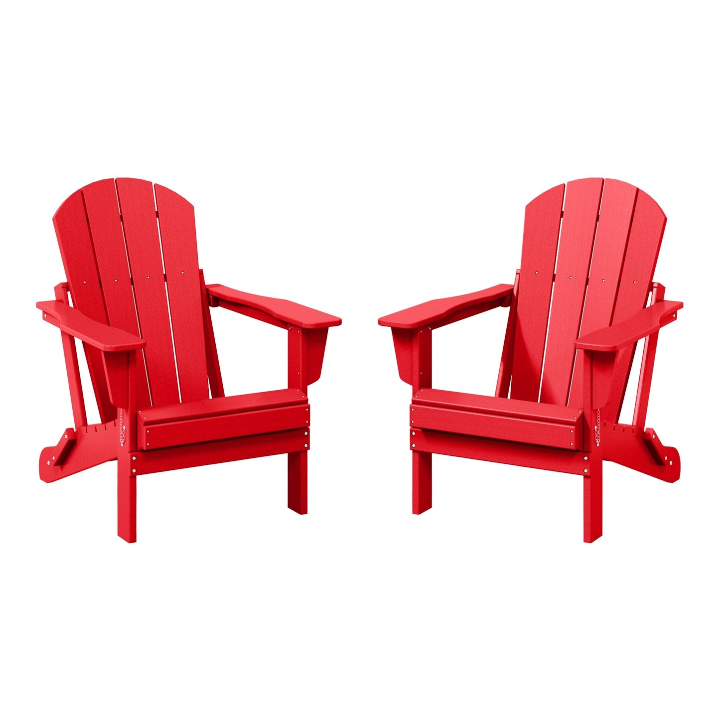 Chaises pliantes Adirondack Polytrends Laguna résistantes aux intempéries (lot de 2)