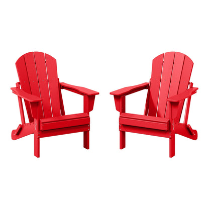Chaises pliantes Adirondack Polytrends Laguna résistantes aux intempéries (lot de 2)