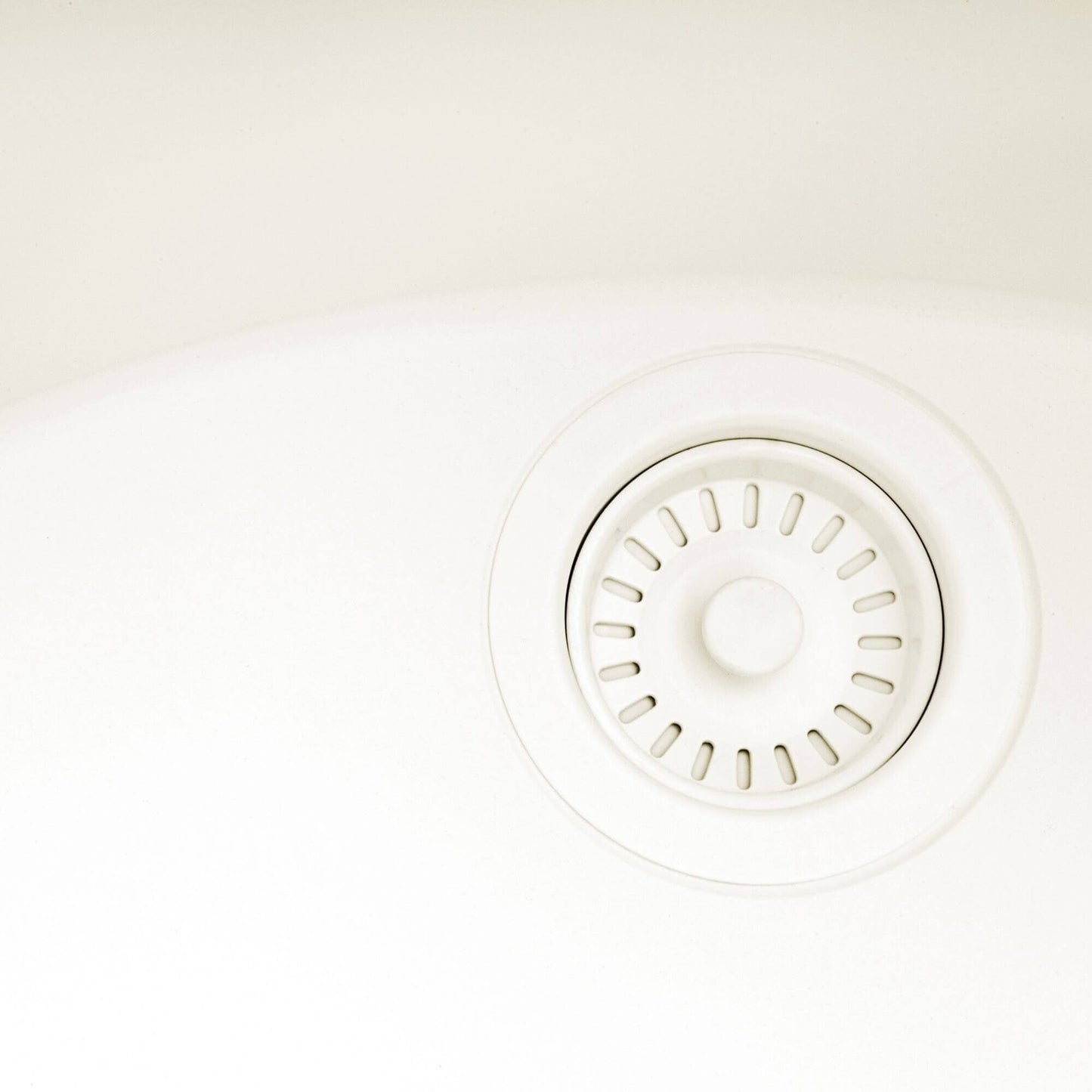 Évier de buanderie sous plan Ruvati epiRock Workstation 25 pouces, blanc chaud - RVG2321WB