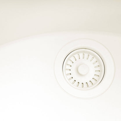 Évier de buanderie sous plan Ruvati epiRock Workstation 25 pouces, blanc chaud - RVG2321WB