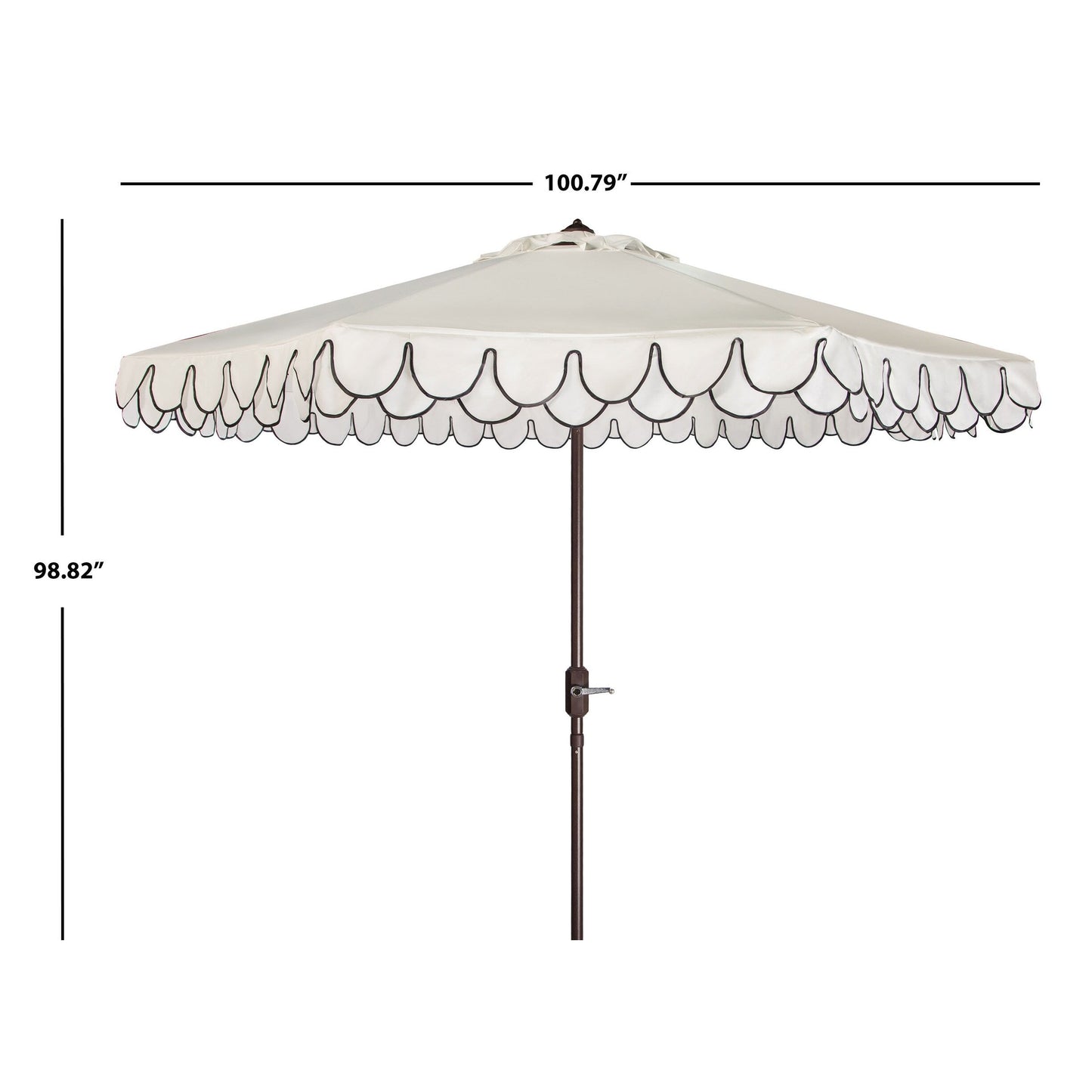 Parasol élégant SAFAVIEH Gebbine de 9 pieds