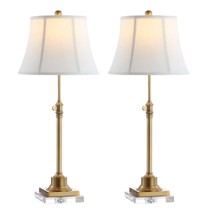 SAFAVIEH Lighting Amande Lot de 2 lampes de table à hauteur réglable 27-31 pouces (13 L x 13 P x 31 H)