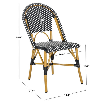 Chaise de salle à manger empilable SAFAVIEH Marolyn (lot de 2) - 18 L x 22 P x 35 H